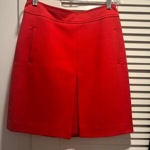 LOFT Red A-Line Skirt